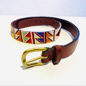 Smathers & Branson 28 Needlepoint Belt